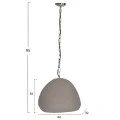 ΦΩΤΙΣΤΙΚΟ ΟΡΟΦΗΣ ΚΡΕΜΑΣΤΟ JAYLEN HM4703.03S FIBER CEMENT ΓΚΡΙ 44x39x30Υεκ.