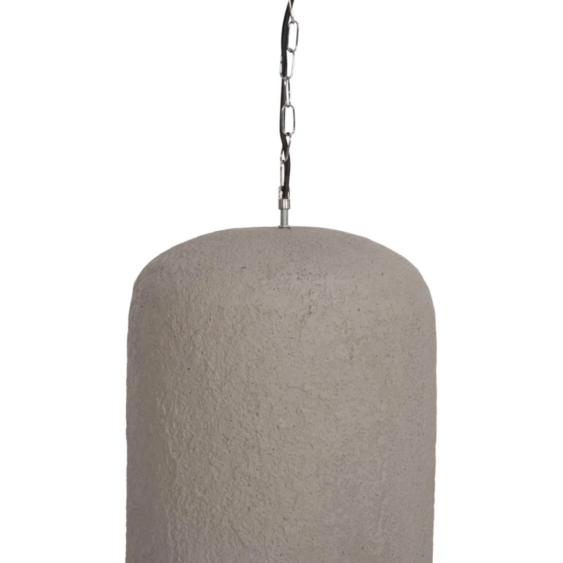 ΦΩΤΙΣΤΙΚΟ ΟΡΟΦΗΣ ΚΡΕΜΑΣΤΟ LOGKY HM4704.03L--FIBER CEMENT ΓΚΡΙ 35x35x67Υεκ