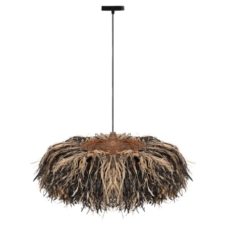 ΦΩΤΙΣΤΙΚΟ ΟΡΟΦΗΣ ORDEM HM4715 ΚΑΠΕΛΟ ΙΝΕΣ SISAL & ΜΠΑΝΑΝΑΣ-ΜΑΥΡΟ & ΦΥΣΙΚΟ Φ75εκ