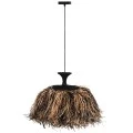 ΦΩΤΙΣΤΙΚΟ ΟΡΟΦΗΣ ORDEM HM4716 ΚΑΠΕΛΟ ΙΝΕΣ SISAL & ΜΠΑΝΑΝΑΣ-ΜΑΥΡΟ & ΦΥΣΙΚΟ Φ60x50Υεκ