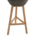 ΓΛΑΣΤΡΑ ΑΠΟ RATTAN ΚΑΙ BAMBOO HM7724 36Χ35Χ95Yεκ.ΦΥΣΙΚΟ - ΠΡΑΣΙΝΟ