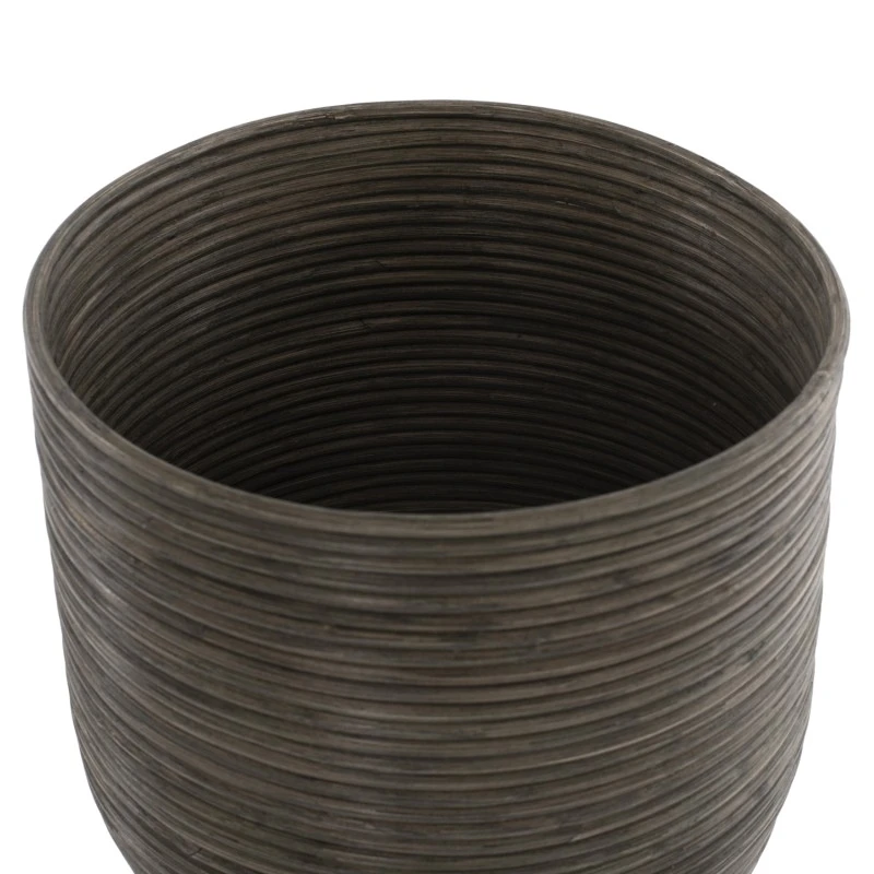 ΓΛΑΣΤΡΑ ΑΠΟ RATTAN ΚΑΙ BAMBOO HM7724 36Χ35Χ95Yεκ.ΦΥΣΙΚΟ - ΠΡΑΣΙΝΟ