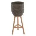 ΓΛΑΣΤΡΑ ΑΠΟ RATTAN ΚΑΙ BAMBOO HM7815 31x30x80Yεκ. ΦΥΣΙΚΟ - ΠΡΑΣΙΝΟ