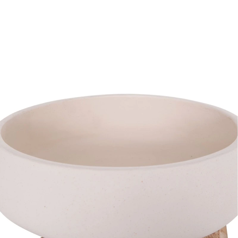 ΓΛΑΣΤΡΑ ΕΣ.ΧΩΡΟΥ FRELLO HM4674.02M ΛΕΥΚΟ FIBER CEMENT--TEAK ΒΑΣΗ 27x26,5x12Υεκ.