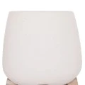 ΓΛΑΣΤΡΑ ΕΣ.ΧΩΡΟΥ FRELLO HM4674.02S ΛΕΥΚΟ FIBER CEMENT--TEAK ΒΑΣΗ 14,5x14,5x16Υεκ.