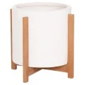ΓΛΑΣΤΡΑ ΕΣΩΤ.ΧΩΡΟΥ HOFF HM4682.02M FIBER CEMENT ΛΕΥΚΟ-TEAK ΒΑΣΗ Φ40x39Υεκ