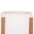 ΓΛΑΣΤΡΑ ΕΣΩΤ.ΧΩΡΟΥ HOFF HM4682.02M FIBER CEMENT ΛΕΥΚΟ-TEAK ΒΑΣΗ Φ40x39Υεκ