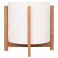 ΓΛΑΣΤΡΑ ΕΣΩΤ.ΧΩΡΟΥ HOFF HM4682.02M FIBER CEMENT ΛΕΥΚΟ-TEAK ΒΑΣΗ Φ40x39Υεκ