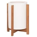 ΓΛΑΣΤΡΑ ΕΣΩΤ.ΧΩΡΟΥ HOFF HM4682.02S FIBER CEMENT ΛΕΥΚΟ-TEAK ΒΑΣΗ Φ33x42Υεκ