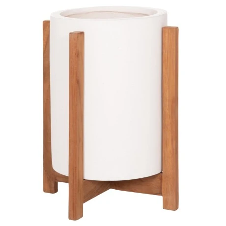 ΓΛΑΣΤΡΑ/ΚΑΣΠΟ ΕΣΩΤ.ΧΩΡΟΥ HOFF HM4682.02S FIBER CEMENT ΛΕΥΚΟ-TEAK ΒΑΣΗ Φ33x42Υεκ