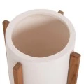 ΓΛΑΣΤΡΑ ΕΣΩΤ.ΧΩΡΟΥ HOFF HM4682.02S FIBER CEMENT ΛΕΥΚΟ-TEAK ΒΑΣΗ Φ33x42Υεκ