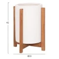 ΓΛΑΣΤΡΑ ΕΣΩΤ.ΧΩΡΟΥ HOFF HM4682.02S FIBER CEMENT ΛΕΥΚΟ-TEAK ΒΑΣΗ Φ33x42Υεκ