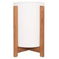 ΓΛΑΣΤΡΑ ΕΣΩΤ.ΧΩΡΟΥ HOFF HM4682.02S FIBER CEMENT ΛΕΥΚΟ-TEAK ΒΑΣΗ Φ33x42Υεκ