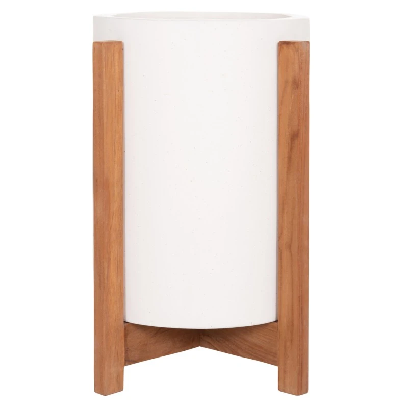 ΓΛΑΣΤΡΑ ΕΣΩΤ.ΧΩΡΟΥ HOFF HM4682.02S FIBER CEMENT ΛΕΥΚΟ-TEAK ΒΑΣΗ Φ33x42Υεκ