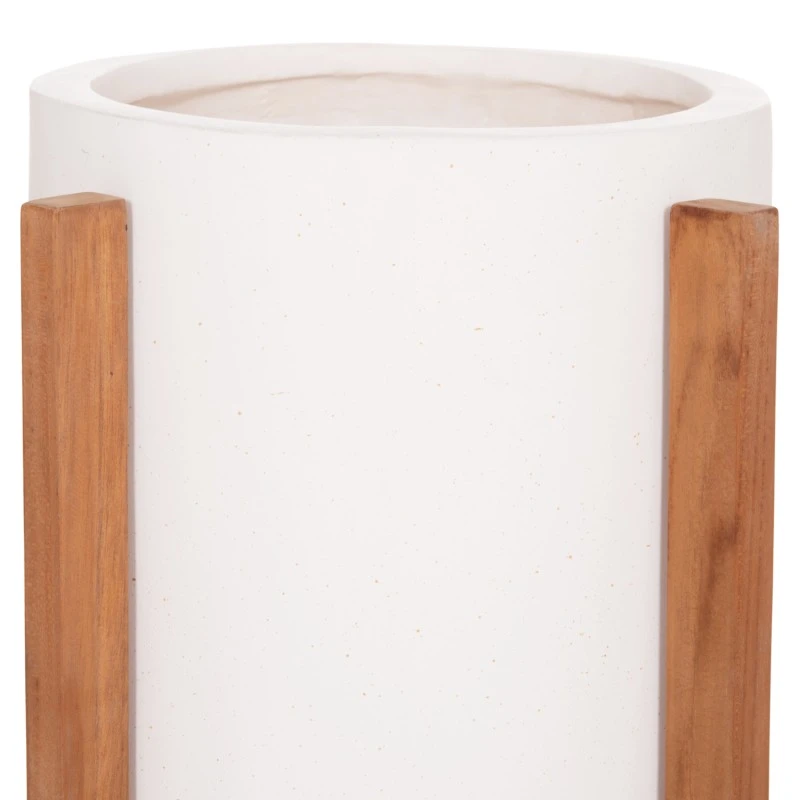 ΓΛΑΣΤΡΑ ΕΣΩΤ.ΧΩΡΟΥ HOFF HM4682.02S FIBER CEMENT ΛΕΥΚΟ-TEAK ΒΑΣΗ Φ33x42Υεκ