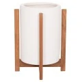 ΓΛΑΣΤΡΑ ΕΣΩΤ.ΧΩΡΟΥ HOFF HM4682.02S FIBER CEMENT ΛΕΥΚΟ-TEAK ΒΑΣΗ Φ33x42Υεκ