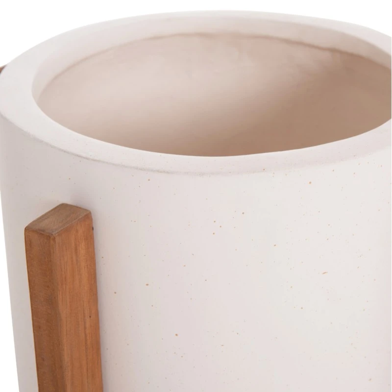 ΓΛΑΣΤΡΑ ΕΣΩΤ.ΧΩΡΟΥ HOFF HM4682.02S FIBER CEMENT ΛΕΥΚΟ-TEAK ΒΑΣΗ Φ33x42Υεκ
