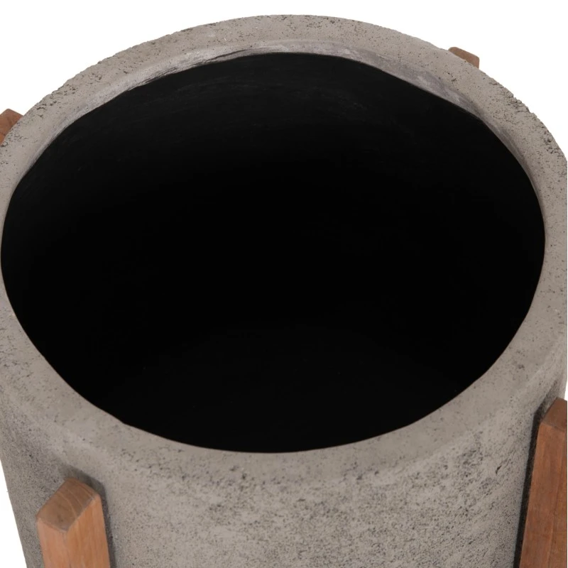 ΓΛΑΣΤΡΑ ΕΣΩΤ.ΧΩΡΟΥ HOFF HM4682.03M FIBER CEMENT ΓΚΡΙ-TEAK ΒΑΣΗ Φ40x39Υεκ