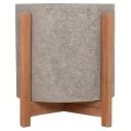 ΓΛΑΣΤΡΑ ΕΣΩΤ.ΧΩΡΟΥ HOFF HM4682.03M FIBER CEMENT ΓΚΡΙ-TEAK ΒΑΣΗ Φ40x39Υεκ
