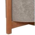 ΓΛΑΣΤΡΑ ΕΣΩΤ.ΧΩΡΟΥ HOFF HM4682.03M FIBER CEMENT ΓΚΡΙ-TEAK ΒΑΣΗ Φ40x39Υεκ
