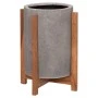 ΓΛΑΣΤΡΑ/ΚΑΣΠΟ ΕΣΩΤ.ΧΩΡΟΥ HOFF HM4682.03S FIBER CEMENT ΓΚΡΙ-TEAK ΒΑΣΗ Φ33x42Υεκ