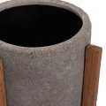 ΓΛΑΣΤΡΑ ΕΣΩΤ.ΧΩΡΟΥ HOFF HM4682.03S FIBER CEMENT ΓΚΡΙ-TEAK ΒΑΣΗ Φ33x42Υεκ