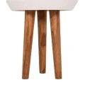 ΓΛΑΣΤΡΑ ΕΣΩΤ.ΧΩΡΟΥ QUAN HM4680.02L FIBER CEMENT ΛΕΥΚΟ--ΒΑΣΗ TEAK Φ38x62Υεκ