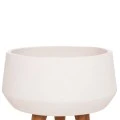 ΓΛΑΣΤΡΑ ΕΣΩΤ.ΧΩΡΟΥ QUAN HM4680.02S FIBER CEMENT ΛΕΥΚΟ--ΒΑΣΗ TEAK Φ37x36Υεκ