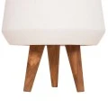 ΓΛΑΣΤΡΑ ΕΣΩΤ.ΧΩΡΟΥ QUAN HM4680.02S FIBER CEMENT ΛΕΥΚΟ--ΒΑΣΗ TEAK Φ37x36Υεκ