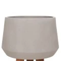 ΓΛΑΣΤΡΑ ΕΣΩΤ.ΧΩΡΟΥ QUAN HM4680.03L FIBER CEMENT ΓΚΡΙ--ΒΑΣΗ TEAK Φ38x62Υεκ