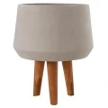 ΓΛΑΣΤΡΑ ΕΣΩΤ.ΧΩΡΟΥ QUAN HM4680.03M FIBER CEMENT ΓΚΡΙ--ΒΑΣΗ TEAK Φ35x50Υεκ