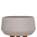 ΓΛΑΣΤΡΑ ΕΣΩΤ.ΧΩΡΟΥ QUAN HM4680.03S FIBER CEMENT ΓΚΡΙ--ΒΑΣΗ TEAK Φ37x36Υεκ