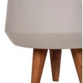 ΓΛΑΣΤΡΑ ΕΣΩΤ.ΧΩΡΟΥ QUAN HM4680.03S FIBER CEMENT ΓΚΡΙ--ΒΑΣΗ TEAK Φ37x36Υεκ