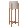 ΓΛΑΣΤΡΑ ΕΣΩΤ.ΧΩΡΟΥ RENTIL HM4684.03L FIBER CEMENT ΧΡΩΜΑ ΓΚΡΙ--ΒΑΣΗ TEAK Φ27x66Υ