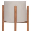 ΓΛΑΣΤΡΑ ΕΣΩΤ.ΧΩΡΟΥ RENTIL HM4684.03L FIBER CEMENT ΧΡΩΜΑ ΓΚΡΙ--ΒΑΣΗ TEAK Φ27x66Υ
