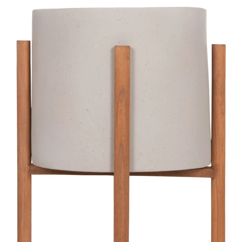 ΓΛΑΣΤΡΑ ΕΣΩΤ.ΧΩΡΟΥ RENTIL HM4684.03L FIBER CEMENT ΧΡΩΜΑ ΓΚΡΙ--ΒΑΣΗ TEAK Φ27x66Υ