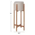 ΓΛΑΣΤΡΑ ΕΣΩΤ.ΧΩΡΟΥ RENTIL HM4684.03L FIBER CEMENT ΧΡΩΜΑ ΓΚΡΙ--ΒΑΣΗ TEAK Φ27x66Υ