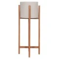 ΓΛΑΣΤΡΑ ΕΣΩΤ.ΧΩΡΟΥ RENTIL HM4684.03L FIBER CEMENT ΧΡΩΜΑ ΓΚΡΙ--ΒΑΣΗ TEAK Φ27x66Υ