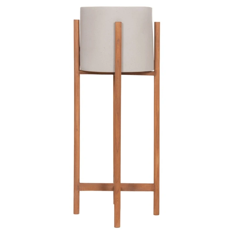 ΓΛΑΣΤΡΑ ΕΣΩΤ.ΧΩΡΟΥ RENTIL HM4684.03L FIBER CEMENT ΧΡΩΜΑ ΓΚΡΙ--ΒΑΣΗ TEAK Φ27x66Υ