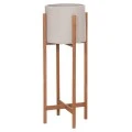 ΓΛΑΣΤΡΑ ΕΣΩΤ.ΧΩΡΟΥ RENTIL HM4684.03L FIBER CEMENT ΧΡΩΜΑ ΓΚΡΙ--ΒΑΣΗ TEAK Φ27x66Υ