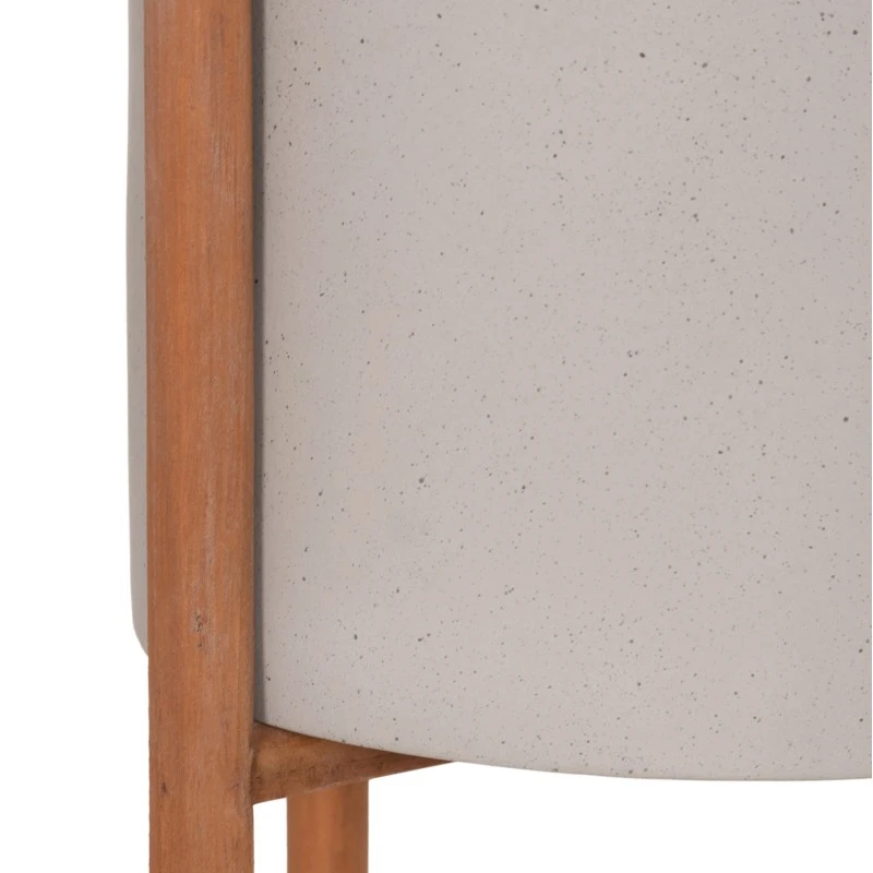 ΓΛΑΣΤΡΑ ΕΣΩΤ.ΧΩΡΟΥ RENTIL HM4684.03L FIBER CEMENT ΧΡΩΜΑ ΓΚΡΙ--ΒΑΣΗ TEAK Φ27x66Υ