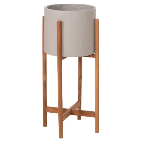 ΓΛΑΣΤΡΑ ΕΣΩΤ.ΧΩΡΟΥ RENTIL HM4684.03S FIBER CEMENT ΧΡΩΜΑ ΓΚΡΙ--ΒΑΣΗ TEAK Φ27x56Υ