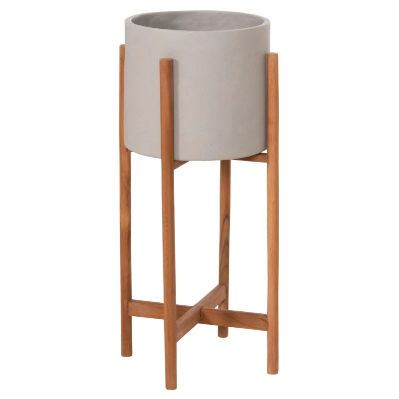 ΓΛΑΣΤΡΑ ΕΣΩΤ.ΧΩΡΟΥ RENTIL HM4684.03S FIBER CEMENT ΧΡΩΜΑ ΓΚΡΙ--ΒΑΣΗ TEAK Φ27x56Υ
