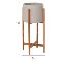 ΓΛΑΣΤΡΑ ΕΣΩΤ.ΧΩΡΟΥ RENTIL HM4684.03S FIBER CEMENT ΧΡΩΜΑ ΓΚΡΙ--ΒΑΣΗ TEAK Φ27x56Υ