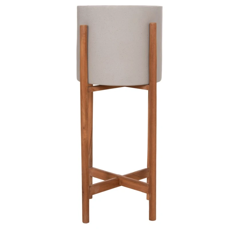 ΓΛΑΣΤΡΑ ΕΣΩΤ.ΧΩΡΟΥ RENTIL HM4684.03S FIBER CEMENT ΧΡΩΜΑ ΓΚΡΙ--ΒΑΣΗ TEAK Φ27x56Υ
