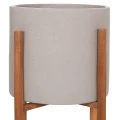 ΓΛΑΣΤΡΑ ΕΣΩΤ.ΧΩΡΟΥ RENTIL HM4684.03S FIBER CEMENT ΧΡΩΜΑ ΓΚΡΙ--ΒΑΣΗ TEAK Φ27x56Υ