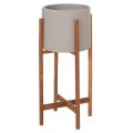 ΓΛΑΣΤΡΑ ΕΣΩΤ.ΧΩΡΟΥ RENTIL HM4684.03S FIBER CEMENT ΧΡΩΜΑ ΓΚΡΙ--ΒΑΣΗ TEAK Φ27x56Υ