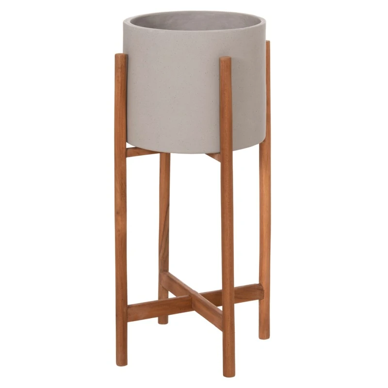 ΓΛΑΣΤΡΑ ΕΣΩΤ.ΧΩΡΟΥ RENTIL HM4684.03S FIBER CEMENT ΧΡΩΜΑ ΓΚΡΙ--ΒΑΣΗ TEAK Φ27x56Υ