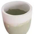 ΓΛΑΣΤΡΕΣ ΣΕΤ 2ΤΜΧ SEON HM4686.09 TERRACOTTA ΣΕ ΛΕΥΚΟ & ΠΡΑΣΙΝΟ--TEAK ΒΑΣΗ