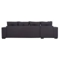 ΓΩΝΙΑΚΟΣ ΚΑΝΑΠΕΣ-ΚΡΕΒΑΤΙ ΜΕ ΑΠΟΘ.ΧΩΡΟ TRENDSTON HM3302.01L ΓΚΡΙ ΥΦΑΣΜΑ 298x177x95Υεκ